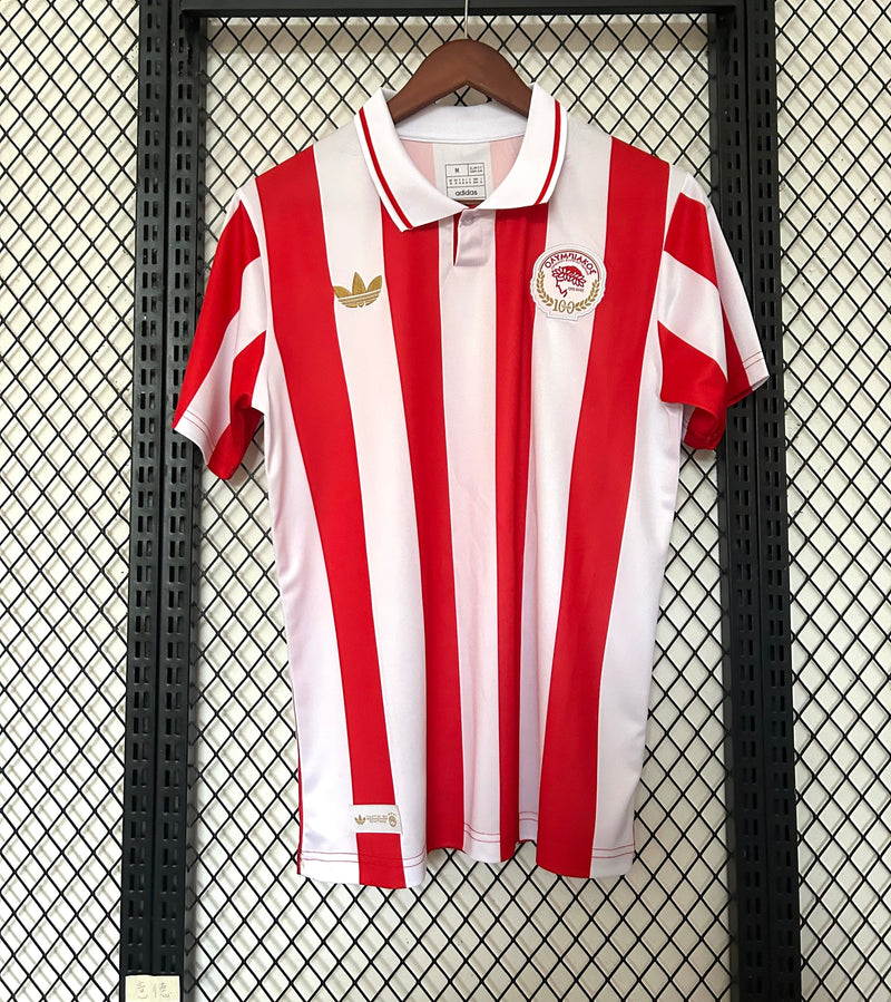 Camisa do Olympiacos 25/26 100th Anniversary